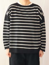 画像8: Labo ratory/ラボレイトリー　 ボーダーニットプルオーバー　 MILK×BLACK・BLACK×MILK (8)