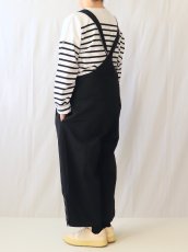 画像1: Labo ratory/ラボレイトリー　 レイバーサロペット　 ブラック (1)