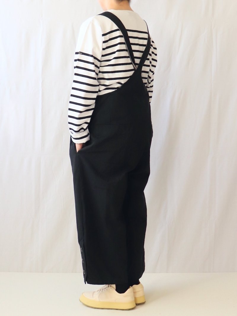 画像2: Labo ratory/ラボレイトリー レイバーサロペット ブラック