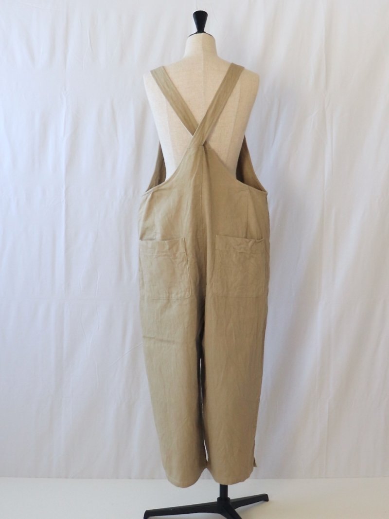 画像3: Labo ratory/ラボレイトリー レイバーサロペット ベージュ