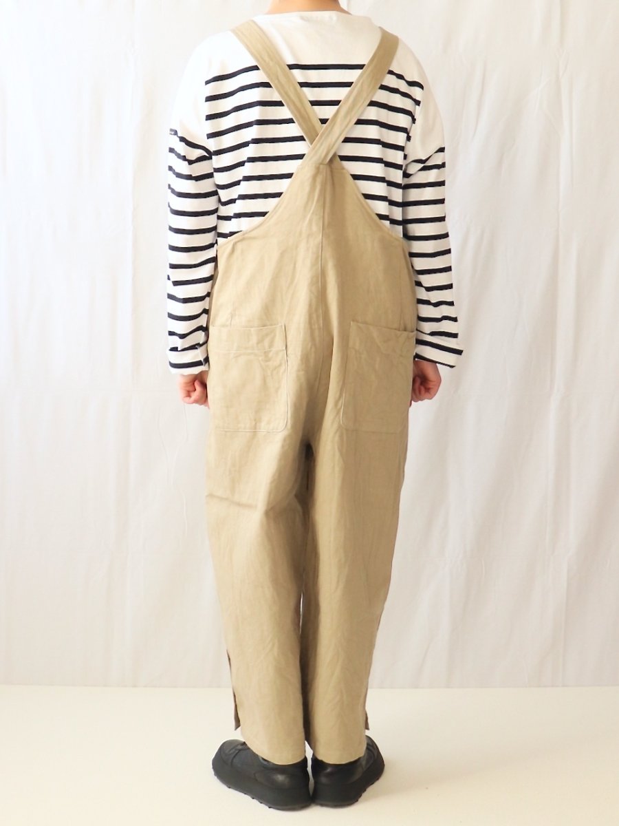 画像4: Labo ratory/ラボレイトリー　 レイバーサロペット　 ベージュ (4)