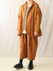 画像4: ROBE de PEAU/ローブデポー　 ウールタックパンツ　 ホワイト・キャメル・グレイッシュブルー (4)