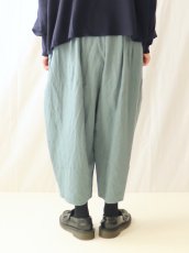 画像8: ROBE de PEAU/ローブデポー　 ウールタックパンツ　 ホワイト・キャメル・グレイッシュブルー (8)