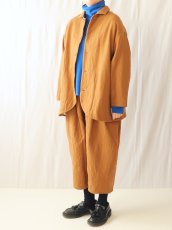 画像2: ROBE de PEAU/ローブデポー　 ウールジャケット　 キャメル・ホワイト (2)