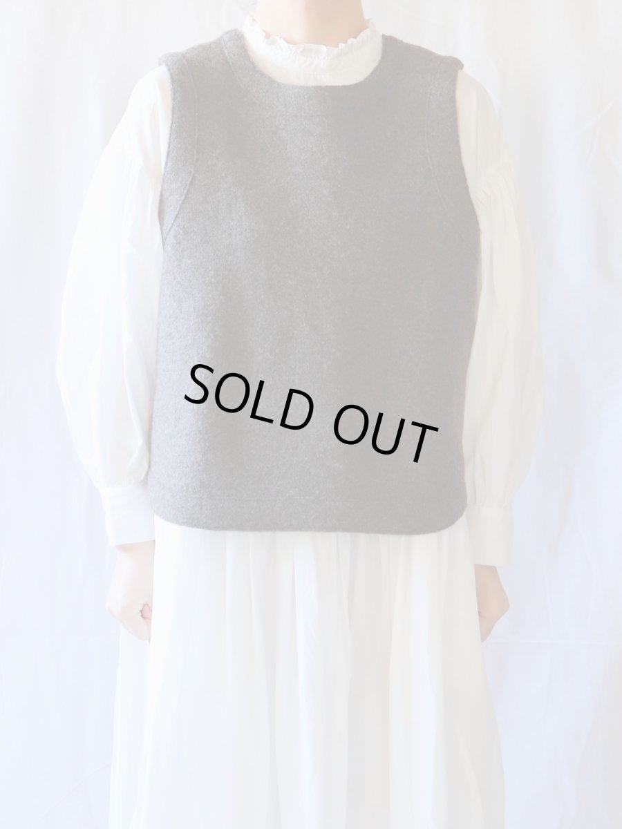 画像2: ata/アタ　 圧縮ウールベスト　 ブラウン (2)