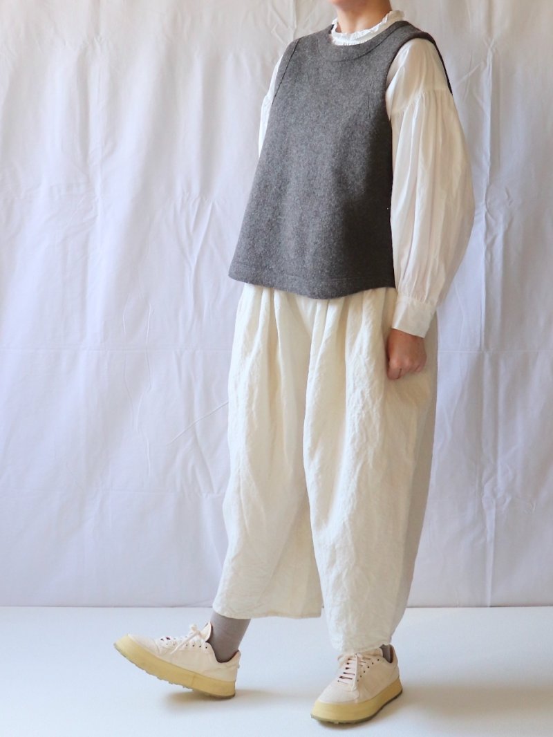 画像3: ata/アタ　 圧縮ウールベスト　 ブラウン