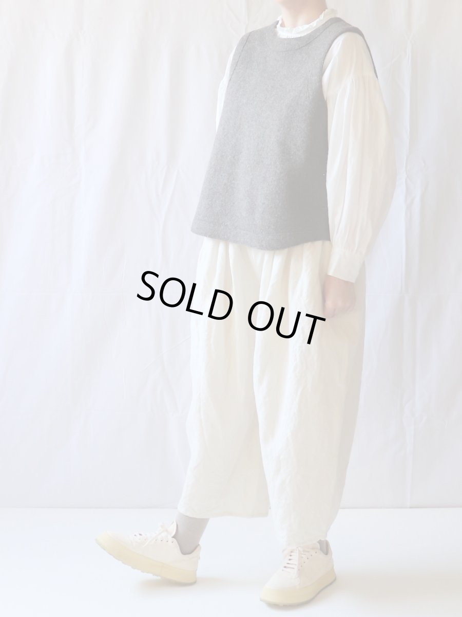 画像4: ata/アタ　 圧縮ウールベスト　 ブラウン (4)