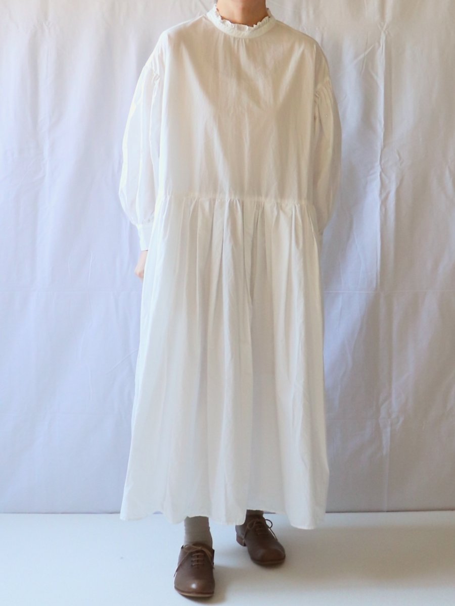 画像2: Gauze#/ガーゼ　 タイニーフリルワンピース　 ホワイト (2)