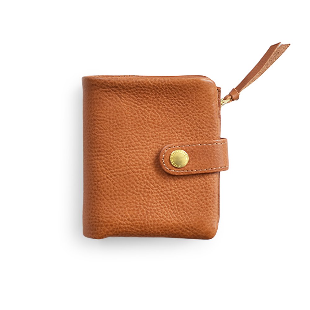 CINQ/サンク　二つ折り財布　キャメル